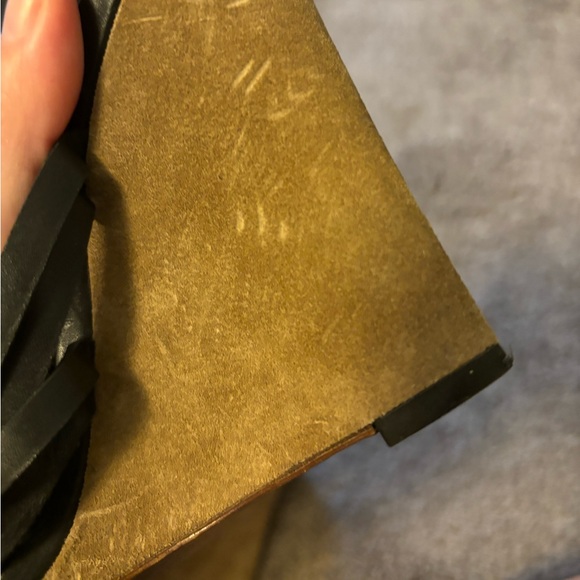 Yves Saint Laurent wedge sandals -Black - Picture 6 of 12